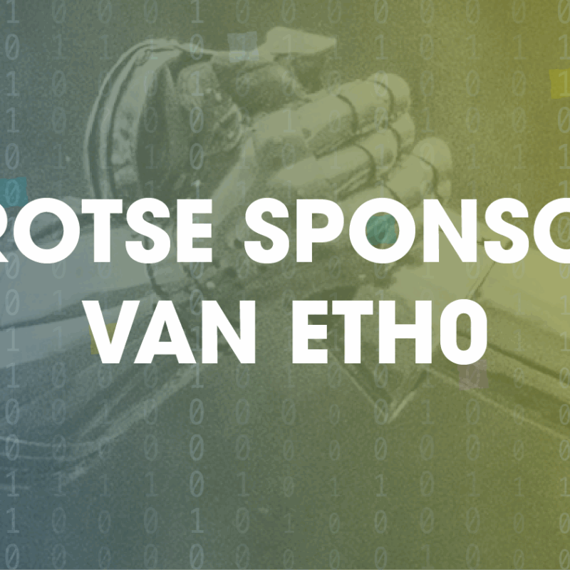 Vest trotse sponsor van community event Eth0 1